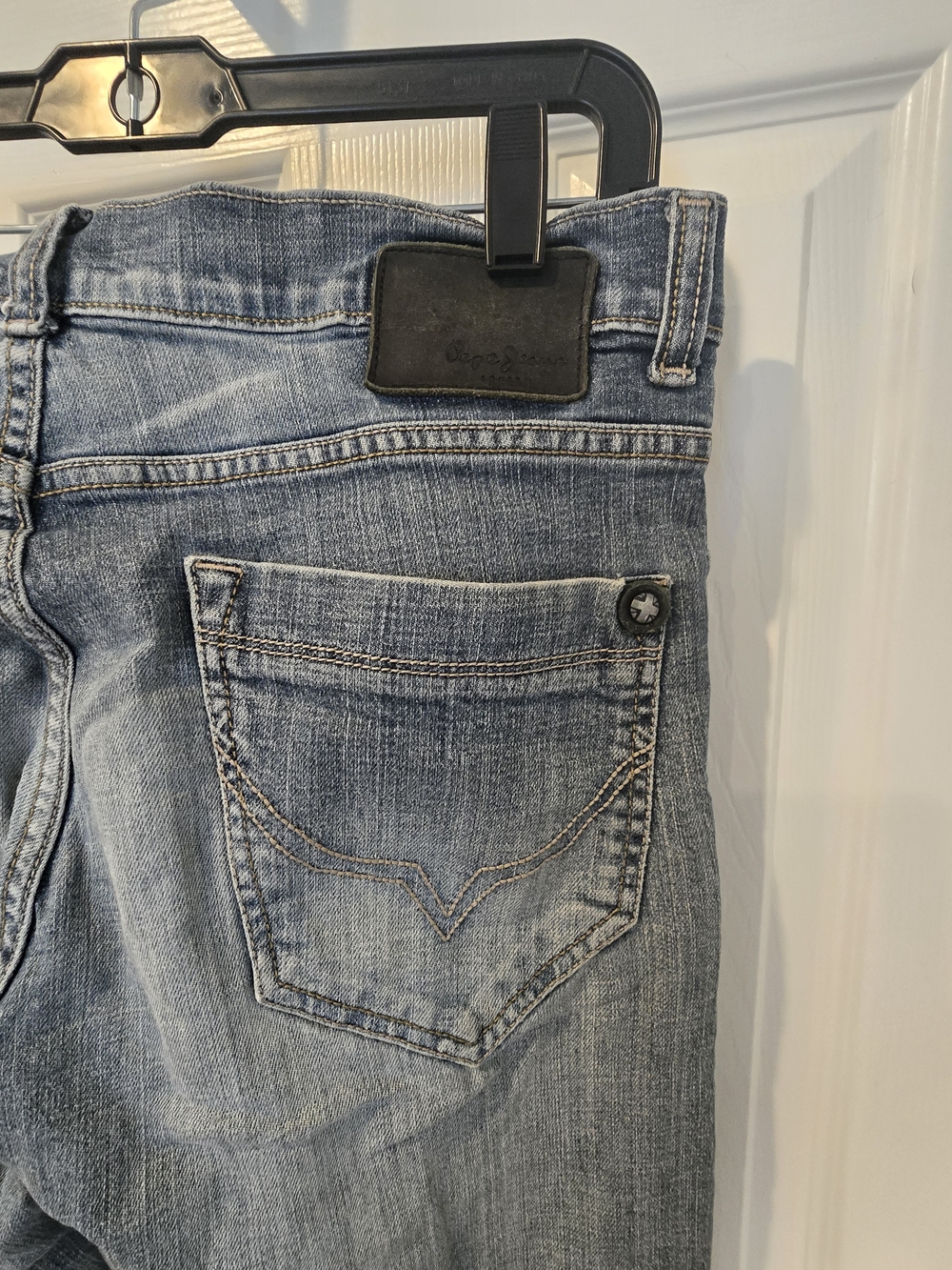 Pepe Jeans Slim Straight Grey Washed Men’s Jeans - Picture 7 of 8